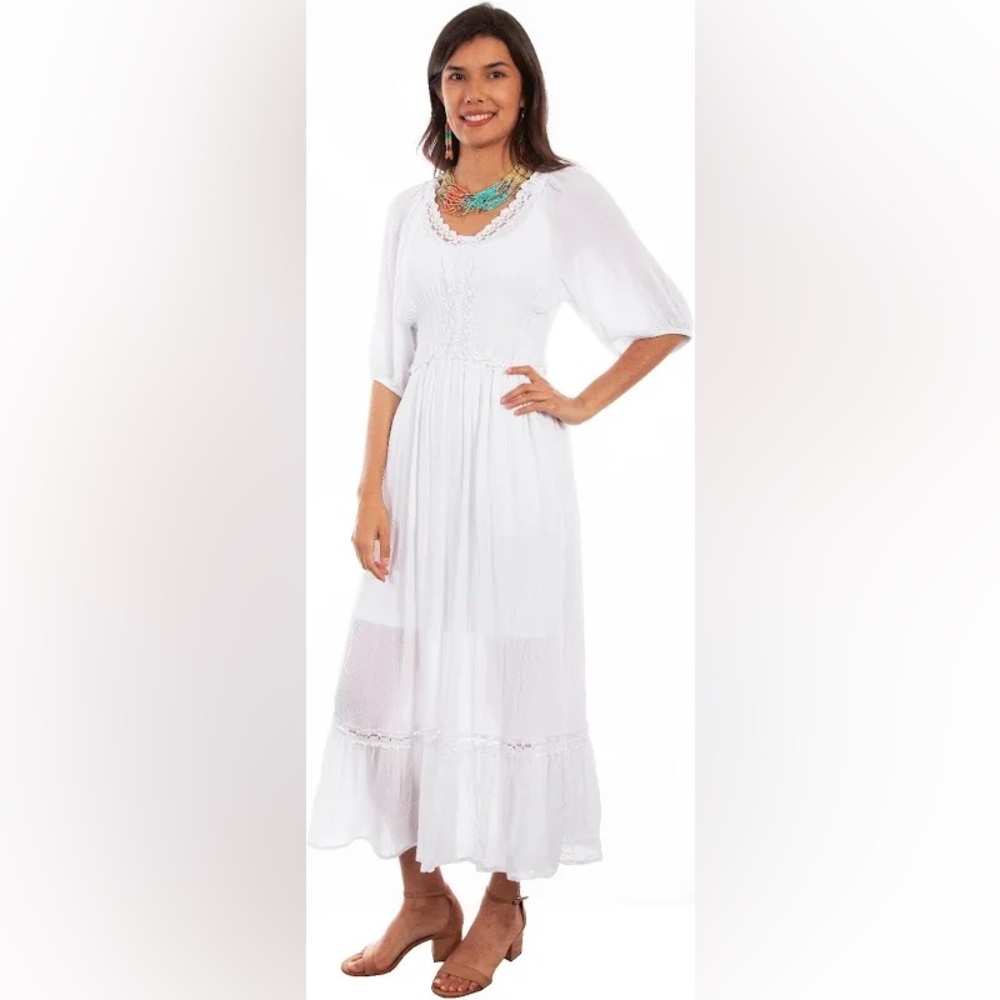 Scully Lace Trim Maxi Dress